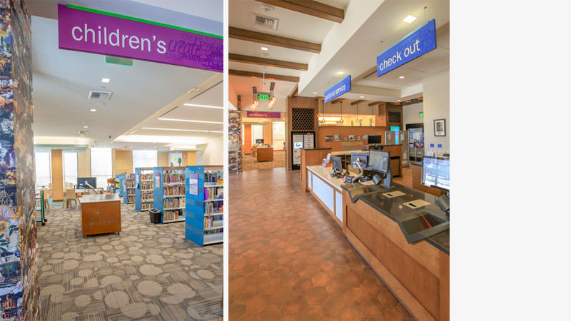 Willowbrook Library Interior entry Willowbrook Library Interior entry